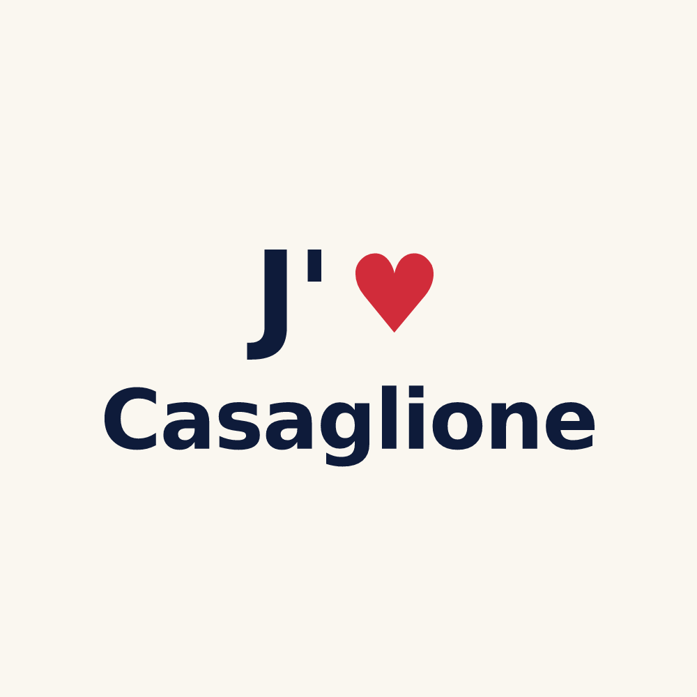 Tasse personnalisée Casaglione — design J'aime Casaglione