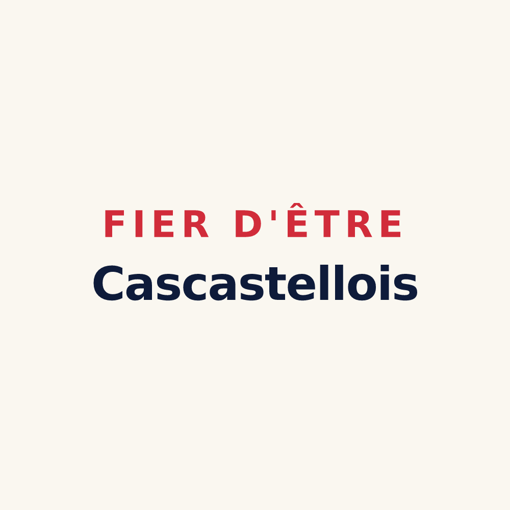 Tasse « Fier d'être Cascastellois » — design pour Cascastel-des-Corbières