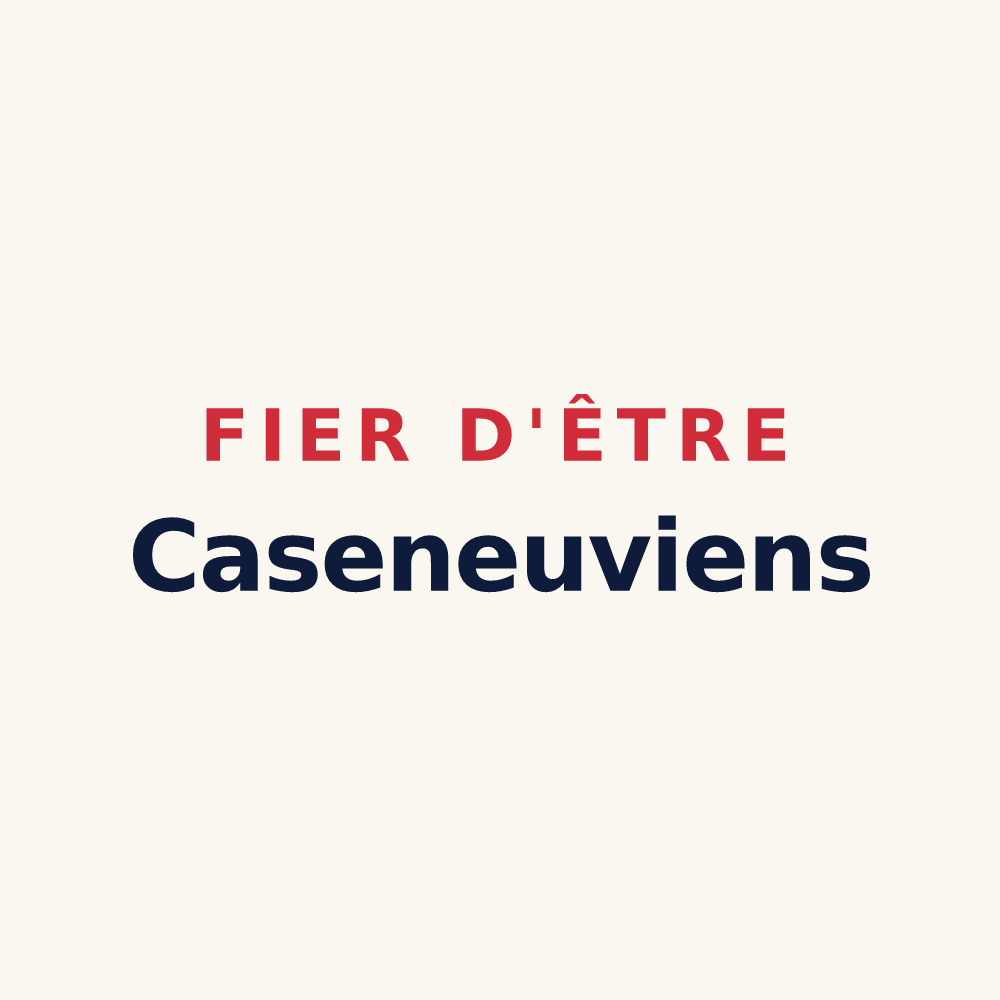 Tasse « Fier d'être Caseneuviens » — design pour Caseneuve