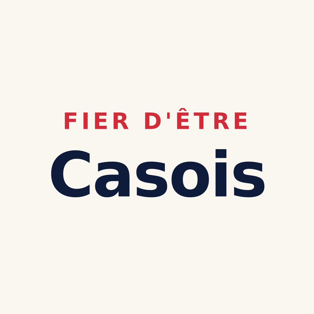 Tasse « Fier d'être Casois » — design pour Cases-de-Pène