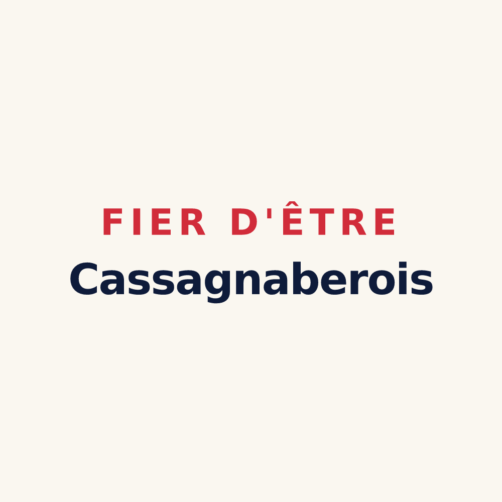 Tasse « Fier d'être Cassagnaberois » — design pour Cassagnabère-Tournas