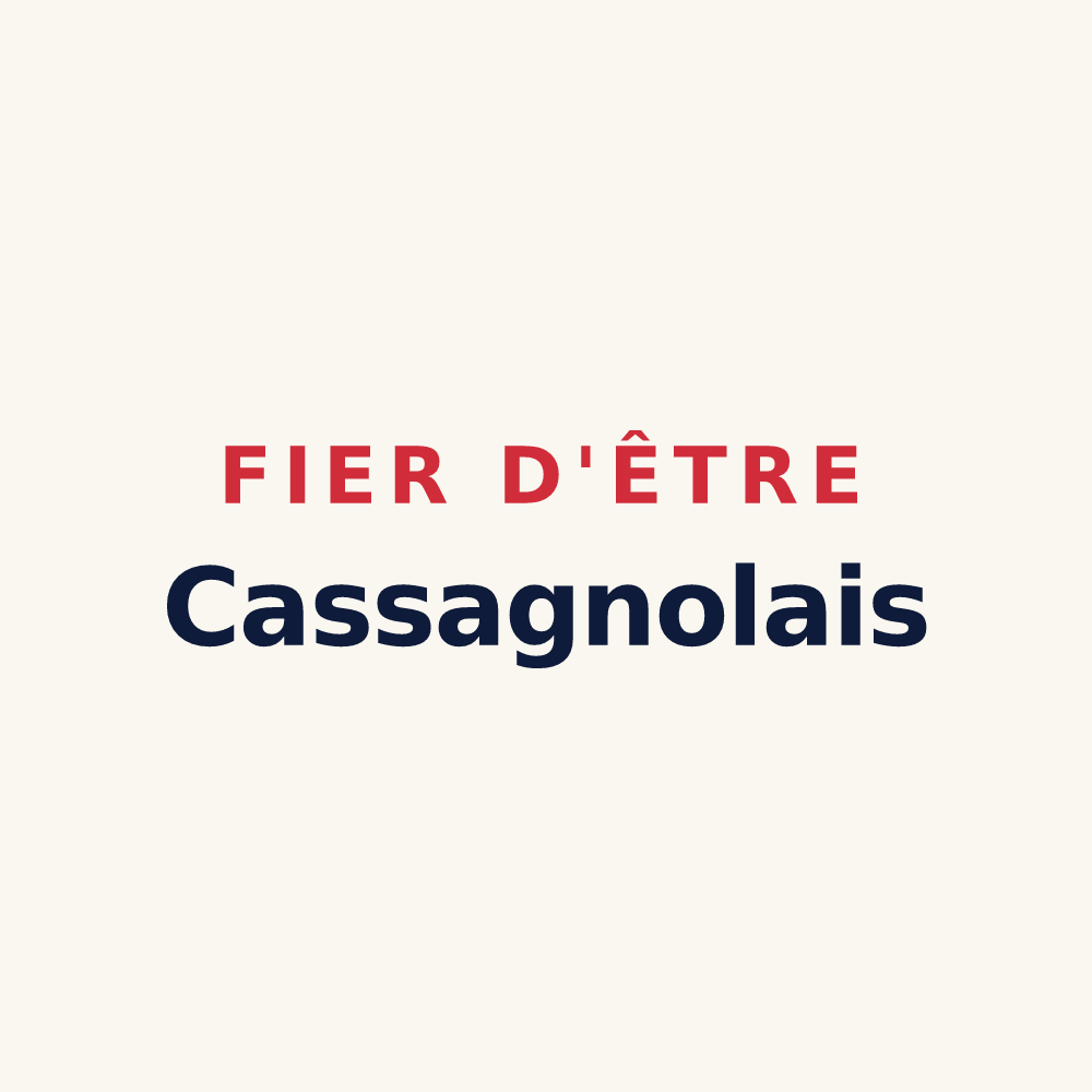 Tasse « Fier d'être Cassagnolais » — design pour Cassagnoles