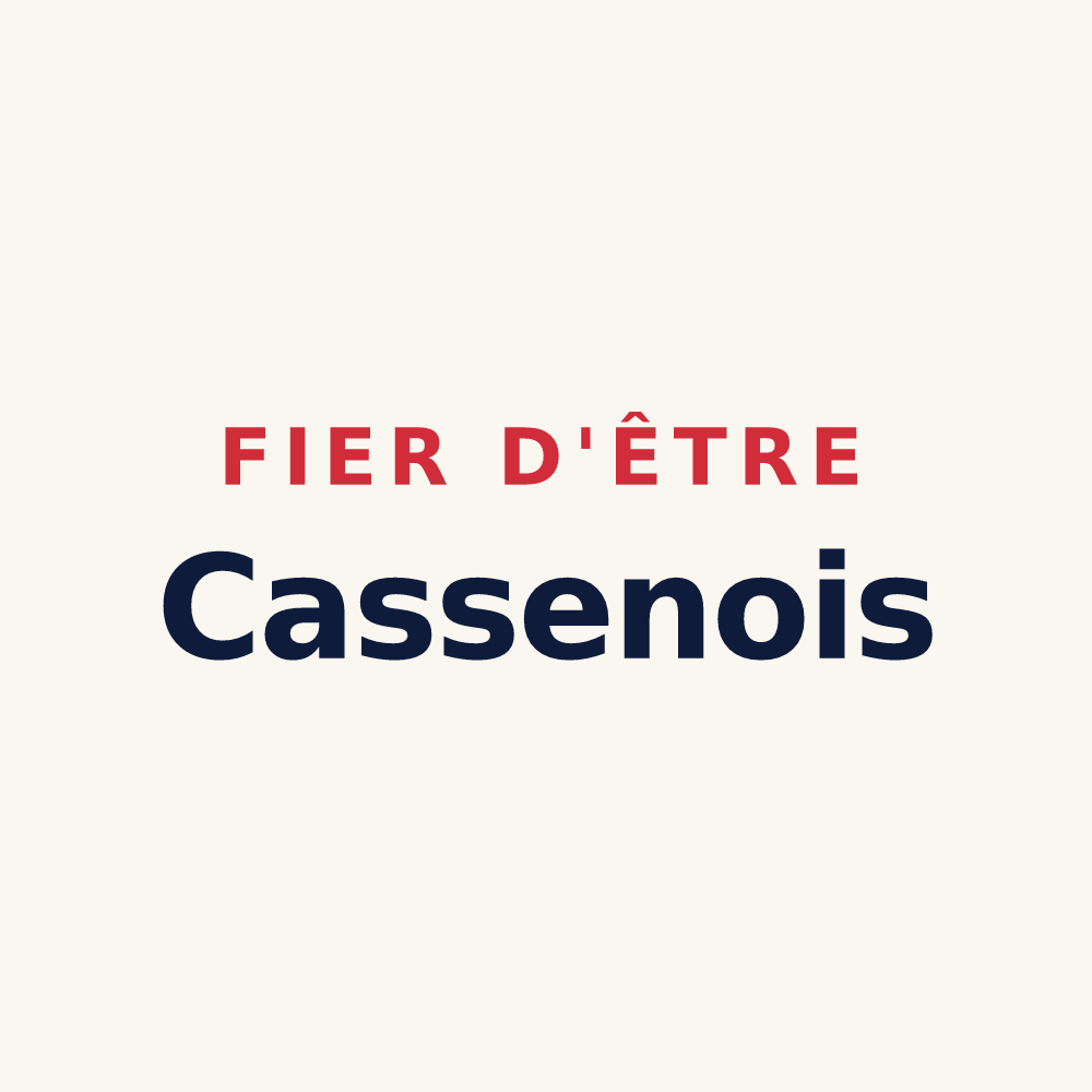 Tasse « Fier d'être Cassenois » — design pour Cassen