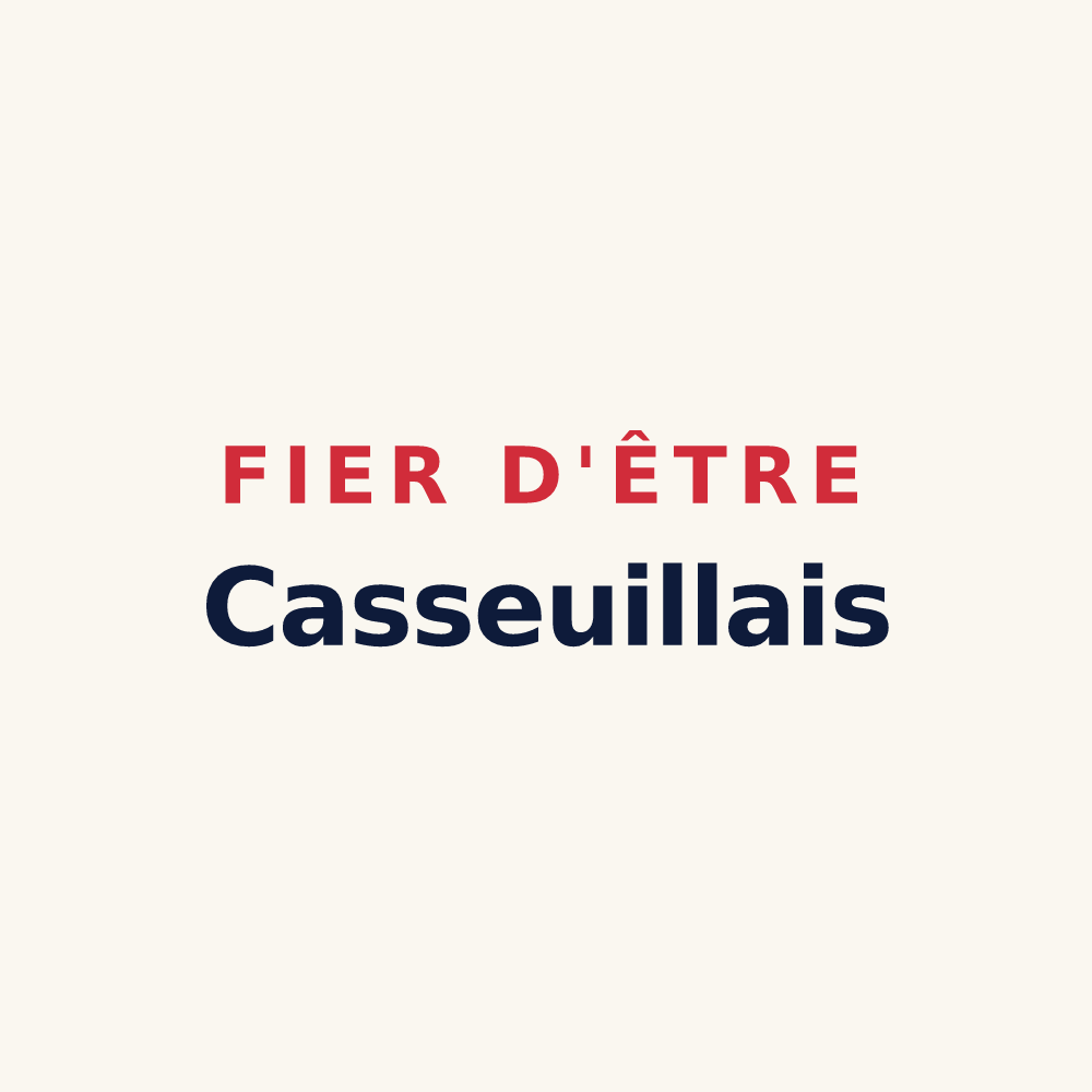 Tasse « Fier d'être Casseuillais » — design pour Casseuil