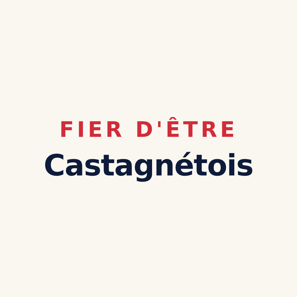 Tasse « Fier d'être Castagnétois » — design pour Castagnède