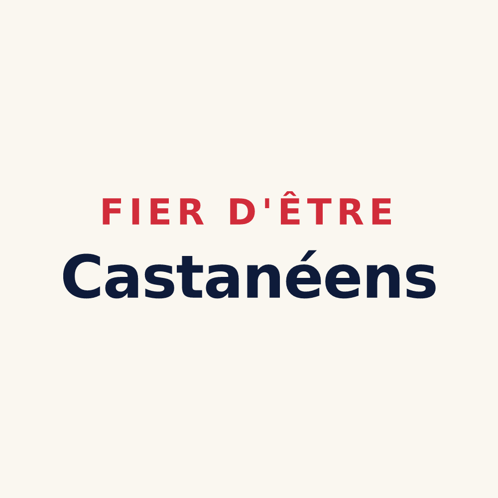 Tasse « Fier d'être Castanéens » — design pour Castanet-Tolosan