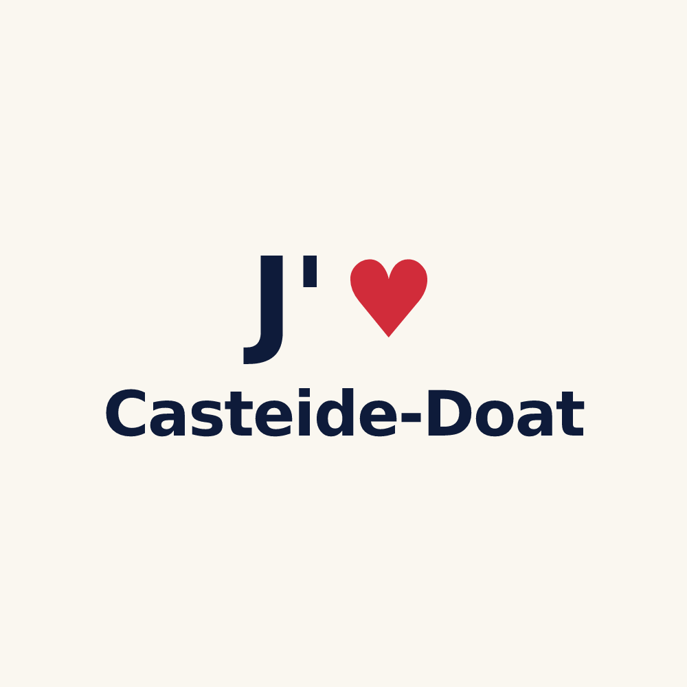 Tasse personnalisée Casteide-Doat — design J'aime Casteide-Doat
