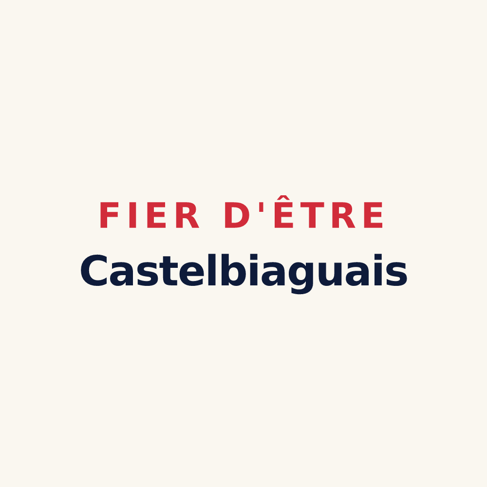 Tasse « Fier d'être Castelbiaguais » — design pour Castelbiague