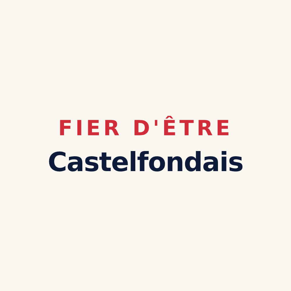 Tasse « Fier d'être Castelfondais » — design pour Castelculier