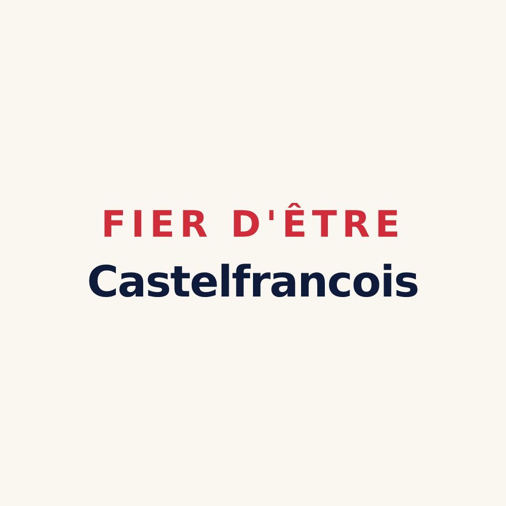 Tasse « Fier d'être Castelfrancois » — design pour Castelfranc