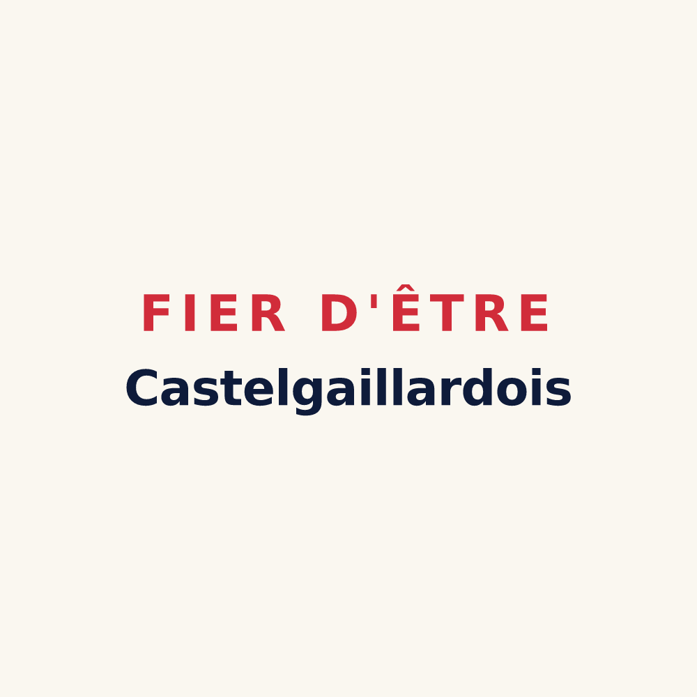 Tasse « Fier d'être Castelgaillardois » — design pour Castelgaillard