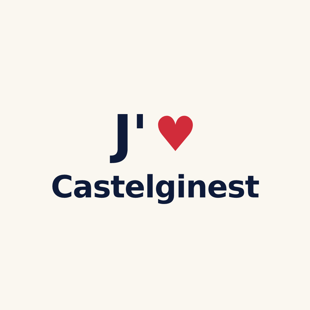 Tasse personnalisée Castelginest — design J'aime Castelginest