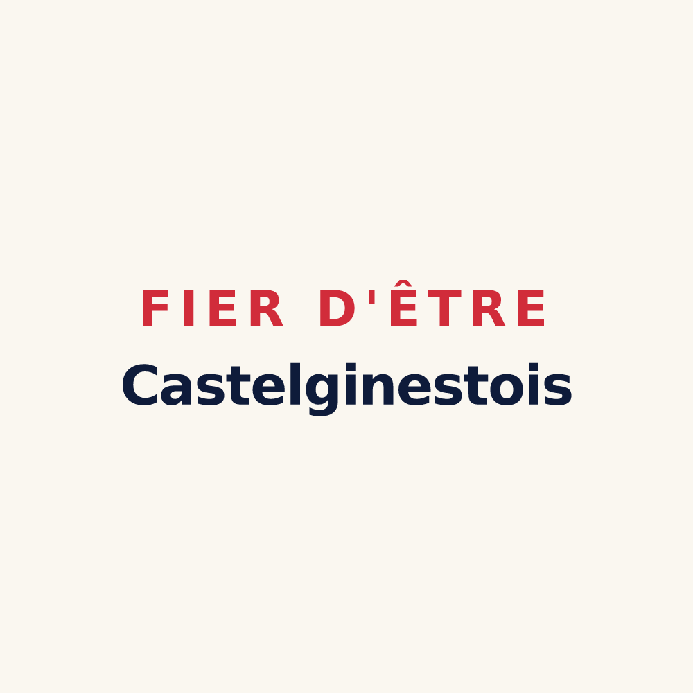 Tasse « Fier d'être Castelginestois » — design pour Castelginest