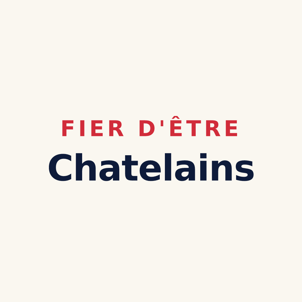 Tasse « Fier d'être Chatelains » — design pour Castella