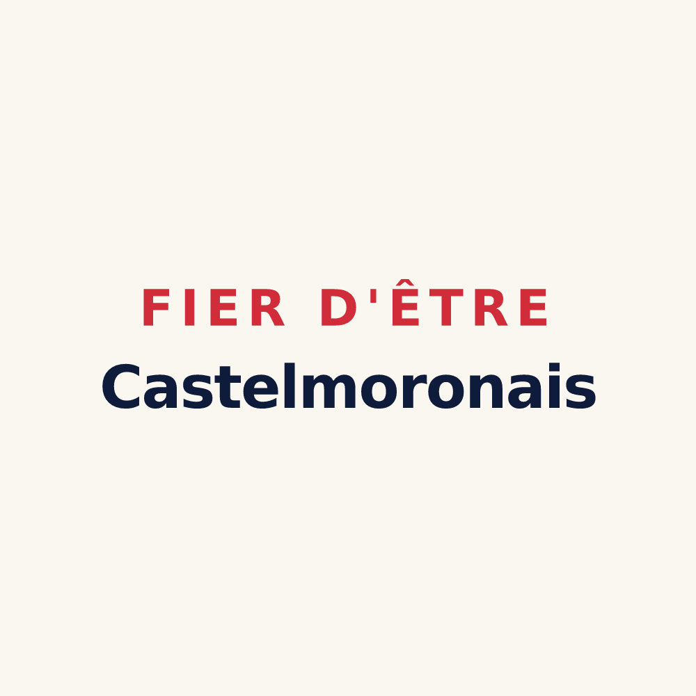 Tasse « Fier d'être Castelmoronais » — design pour Castelmoron-sur-Lot