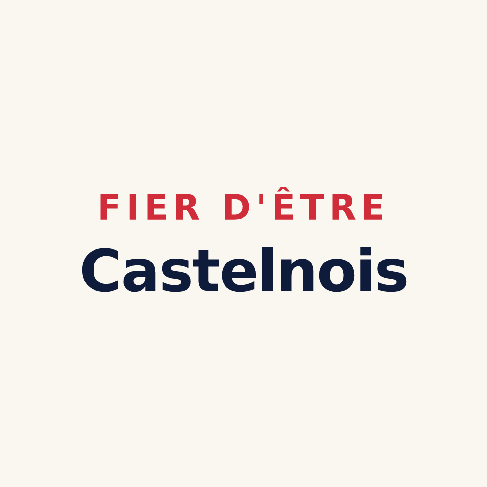 Tasse « Fier d'être Castelnois » — design pour Castelnau-d'Arbieu