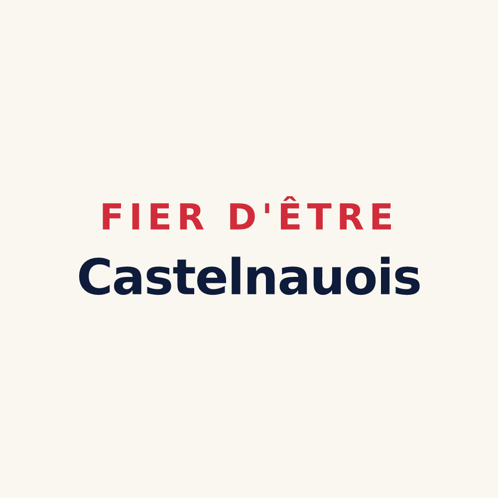 Tasse « Fier d'être Castelnauois » — design pour Castelnau-de-Mandailles