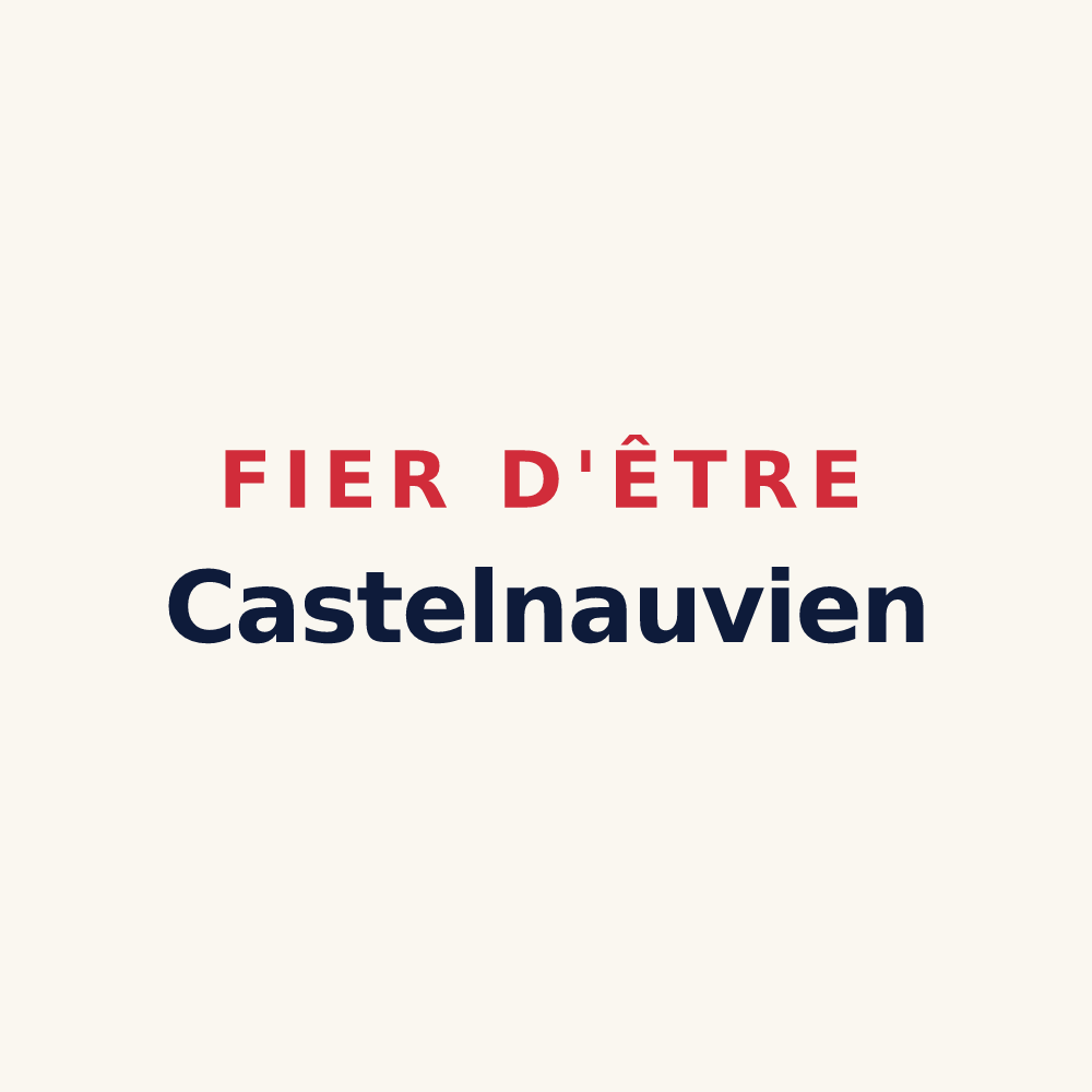 Tasse « Fier d'être Castelnauvien » — design pour Castelnau-le-Lez