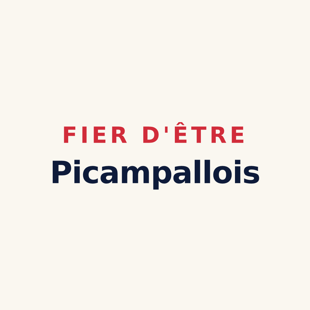 Tasse « Fier d'être Picampallois » — design pour Castelnau-Picampeau