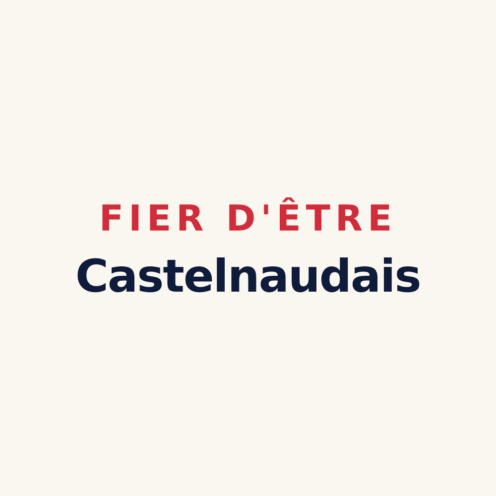 Tasse « Fier d'être Castelnaudais » — design pour Castelnaud-de-Gratecambe