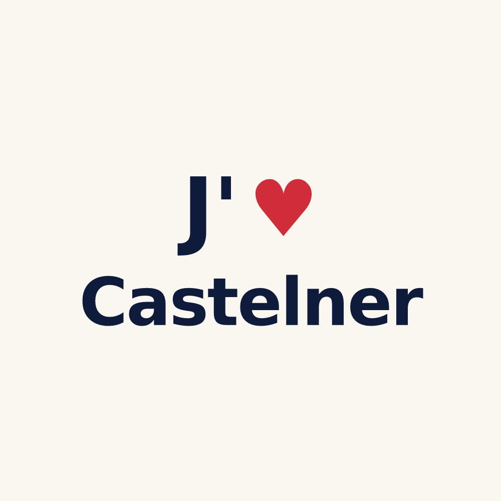 Tasse personnalisée Castelner — design J'aime Castelner