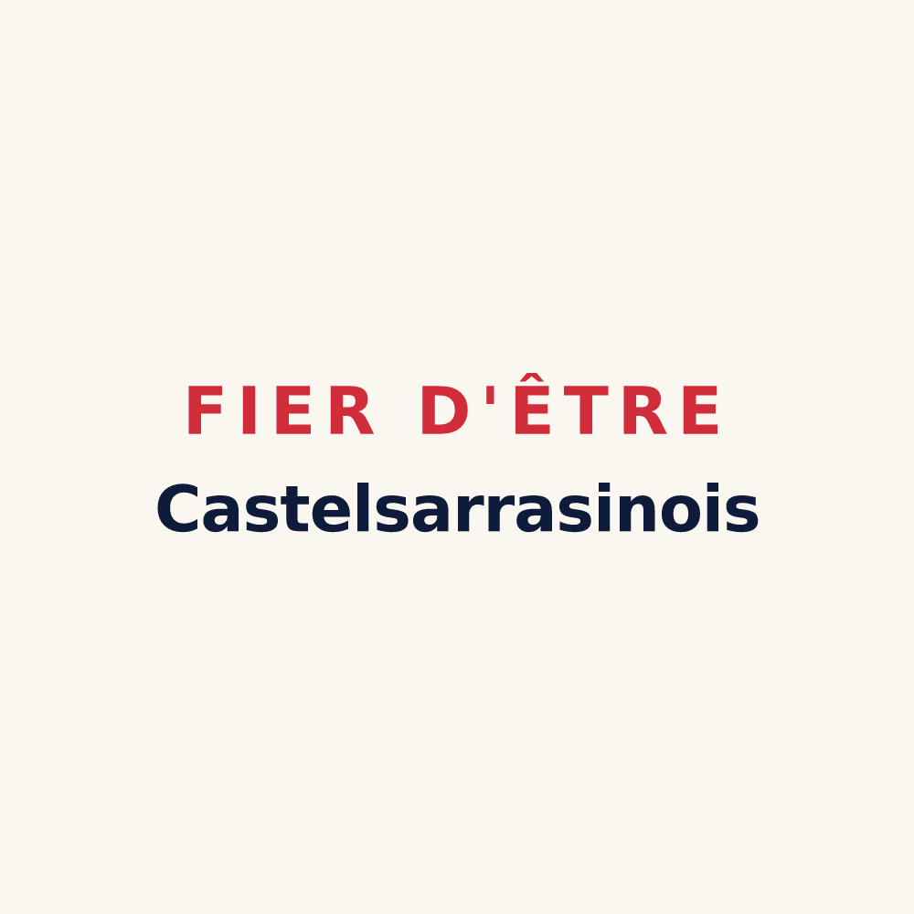 Tasse « Fier d'être Castelsarrasinois » — design pour Castelsarrasin