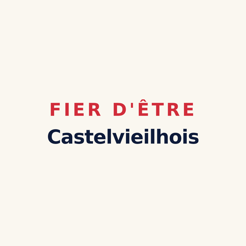 Tasse « Fier d'être Castelvieilhois » — design pour Castelvieilh