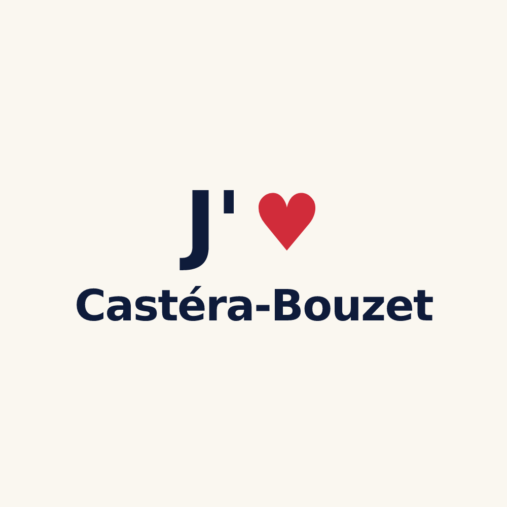 Tasse personnalisée Castéra-Bouzet — design J'aime Castéra-Bouzet