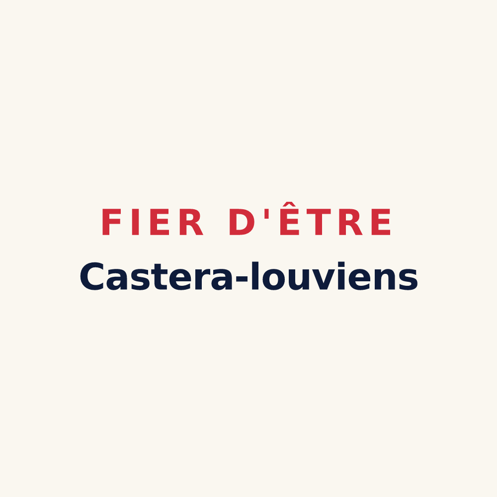 Tasse « Fier d'être Castera-louviens » — design pour Castéra-Lou