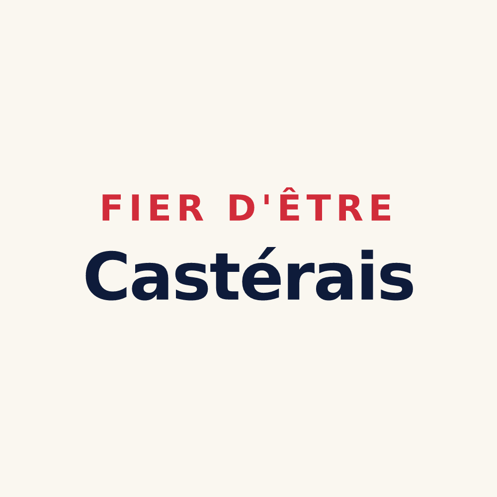 Tasse « Fier d'être Castérais » — design pour Castéra-Loubix