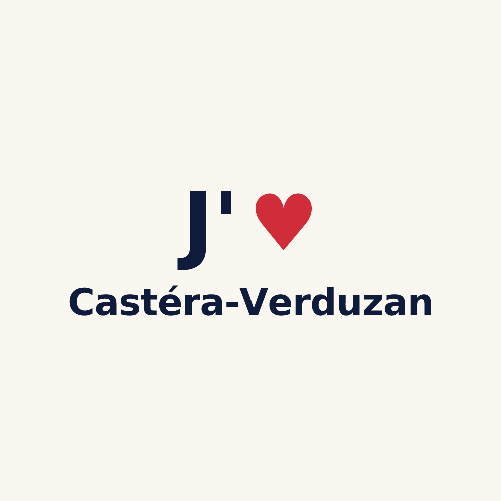 Tasse personnalisée Castéra-Verduzan — design J'aime Castéra-Verduzan