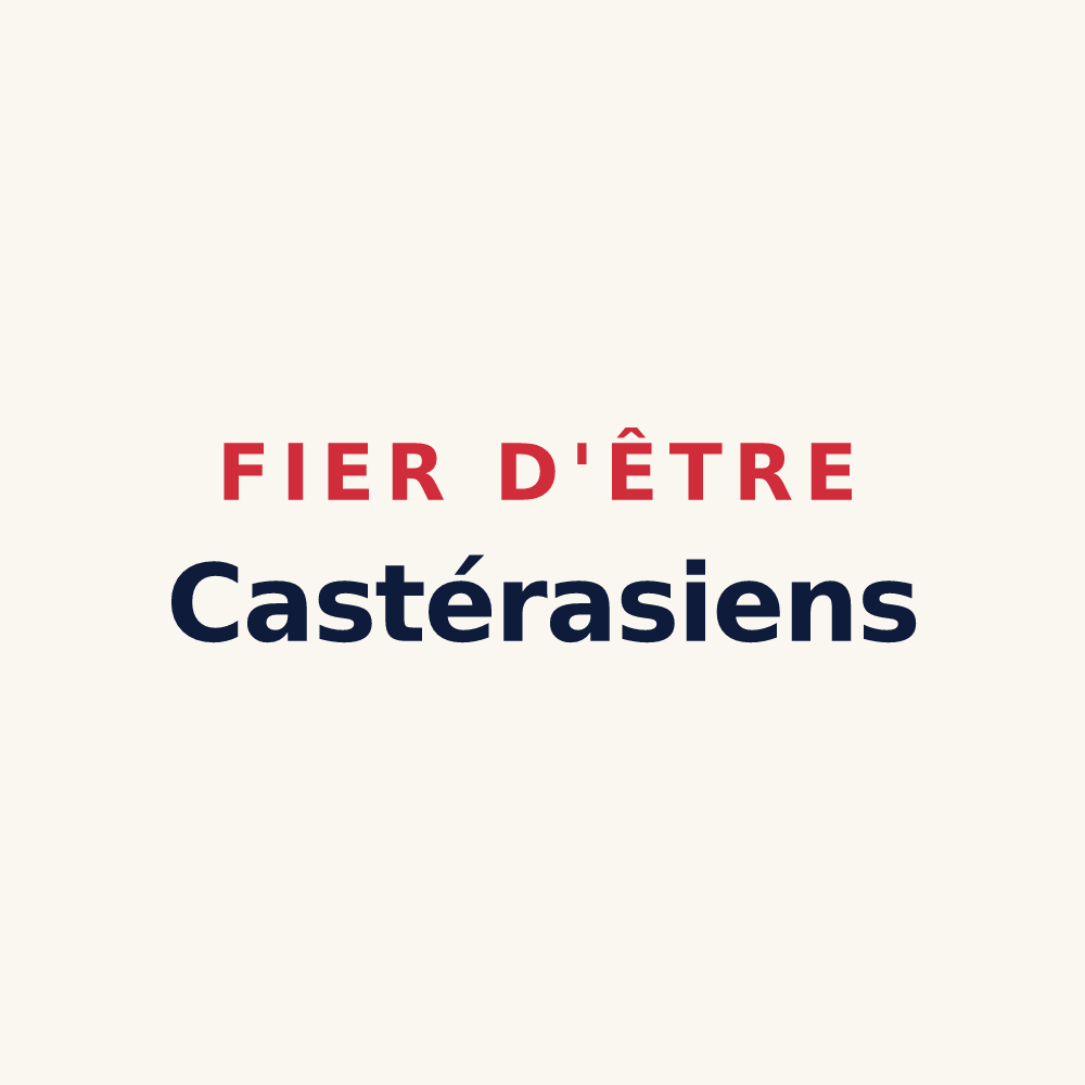 Tasse « Fier d'être Castérasiens » — design pour Castéras