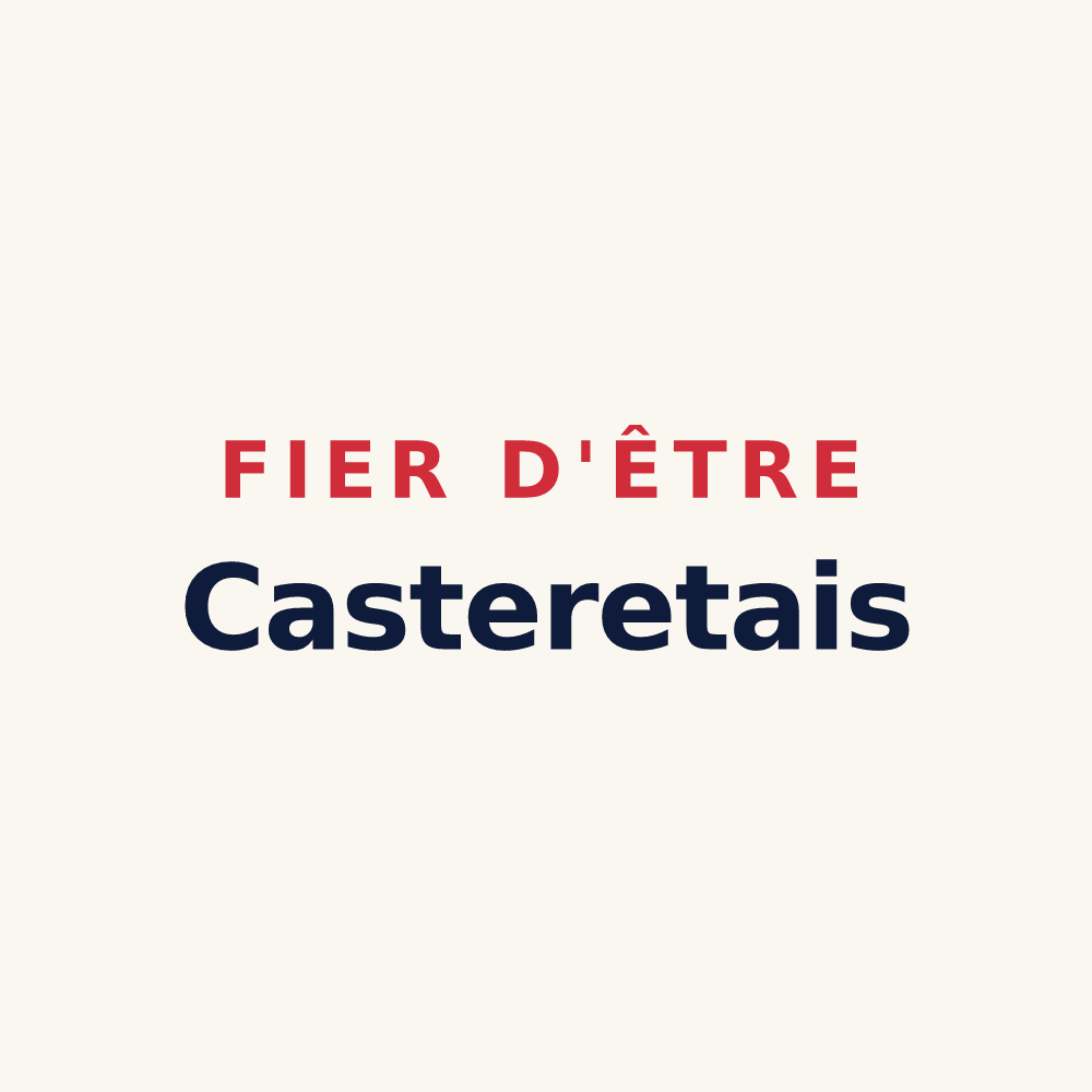 Tasse « Fier d'être Casteretais » — design pour Casterets