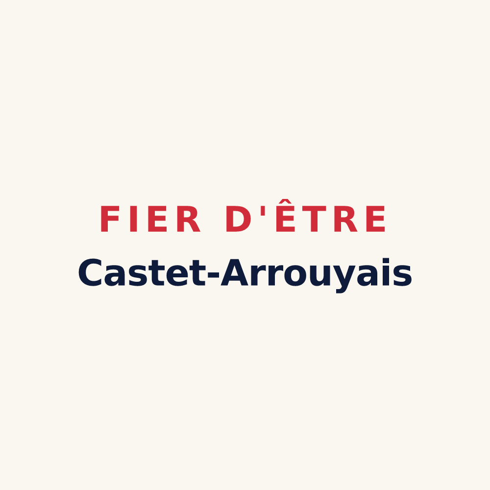 Tasse « Fier d'être Castet-Arrouyais » — design pour Castet-Arrouy