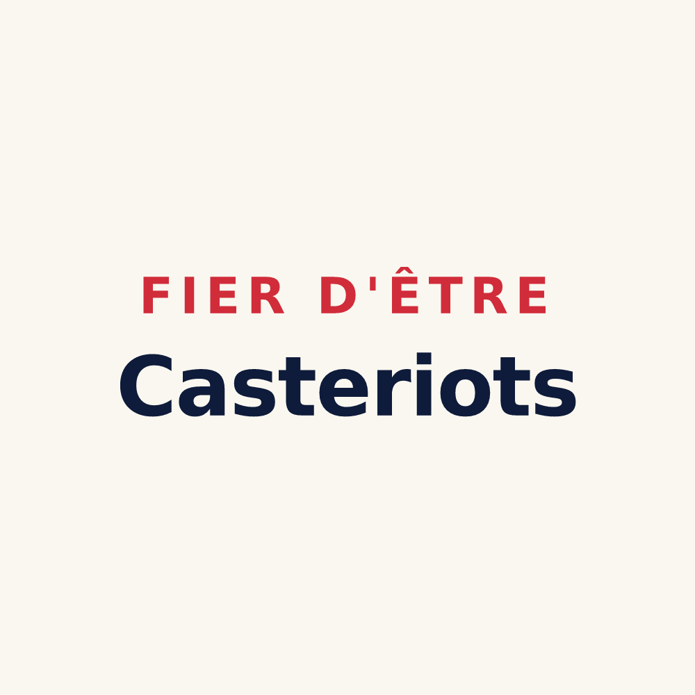Tasse « Fier d'être Casteriots » — design pour Castets et Castillon