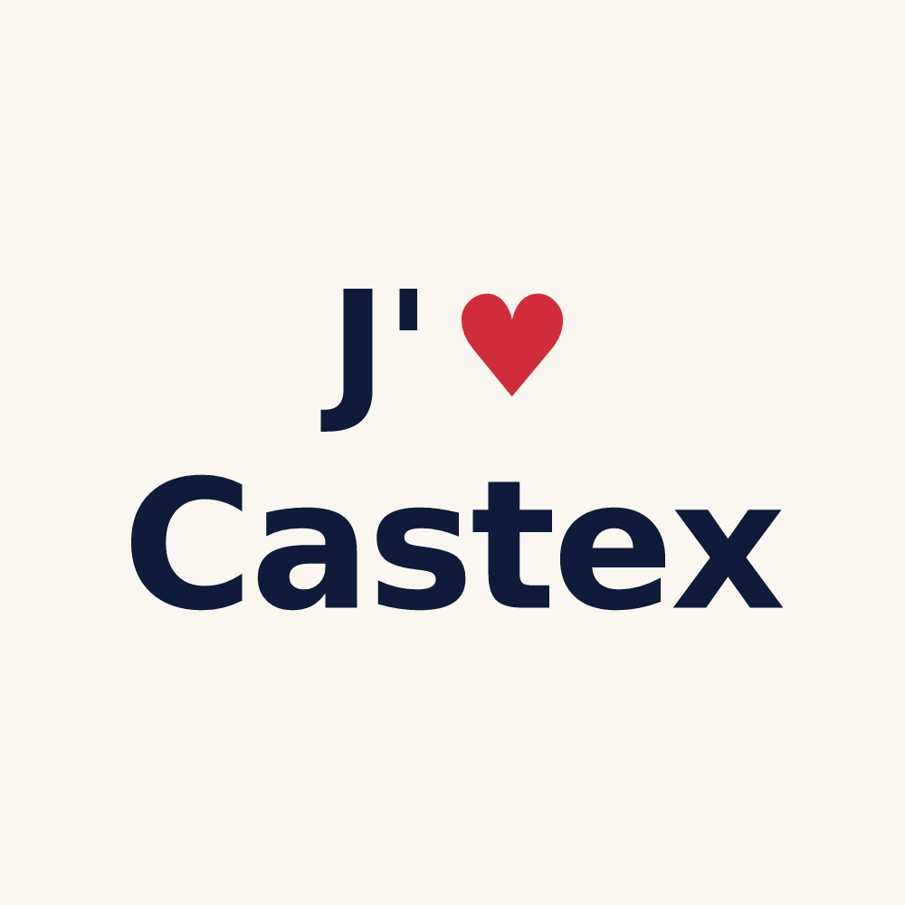 Tasse personnalisée Castex — design J'aime Castex