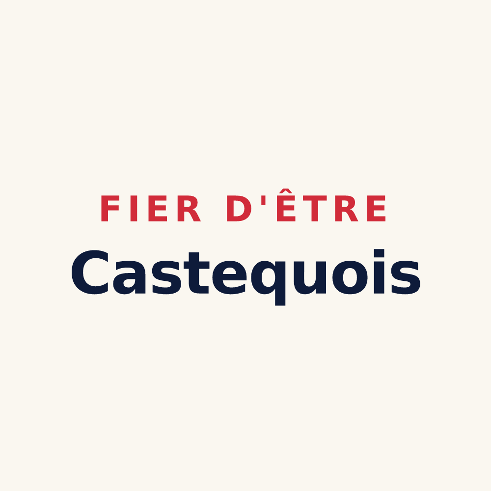 Tasse « Fier d'être Castequois » — design pour Castex