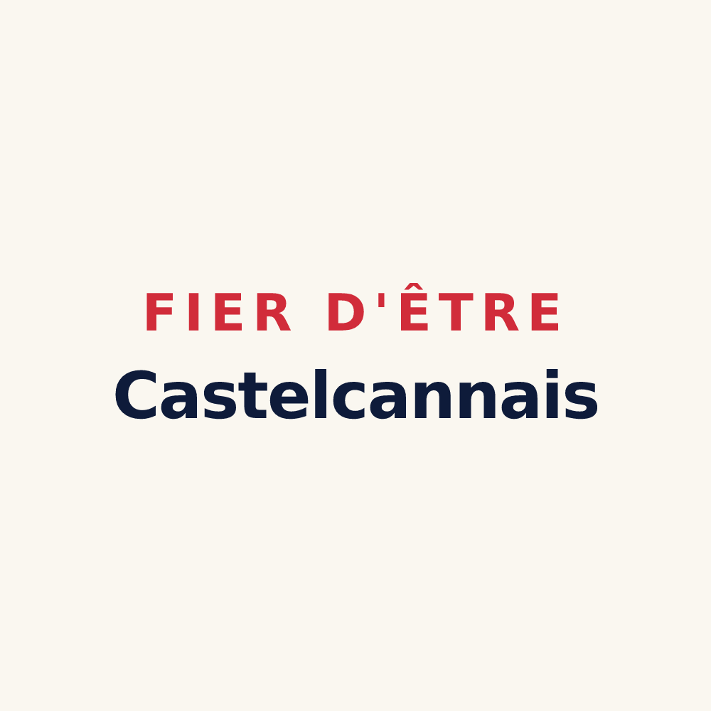 Tasse « Fier d'être Castelcannais » — design pour Castex-d'Armagnac