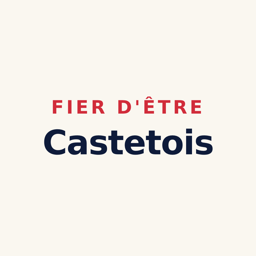 Tasse « Fier d'être Castetois » — design pour Castex