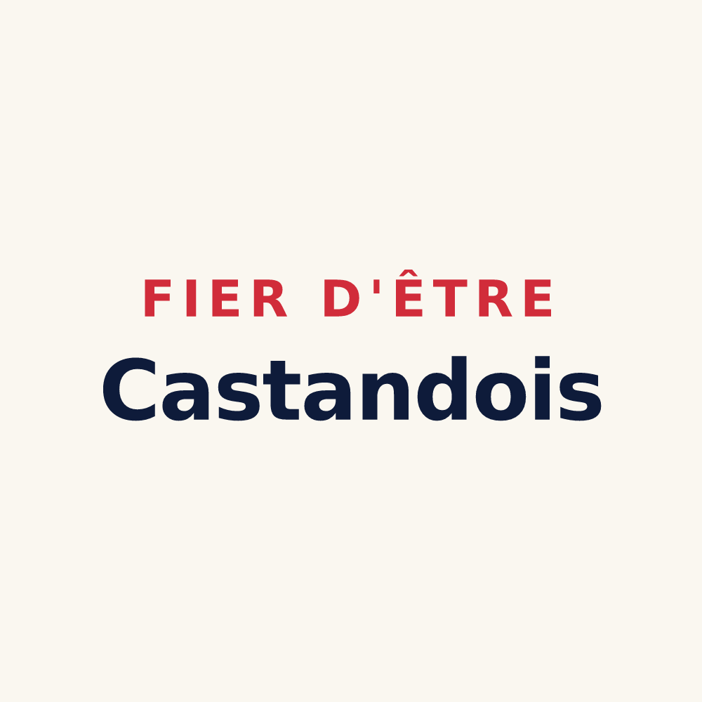 Tasse « Fier d'être Castandois » — design pour Casties-Labrande