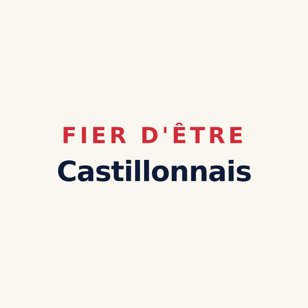 Tasse « Fier d'être Castillonnais » — design pour Castillon-Massas
