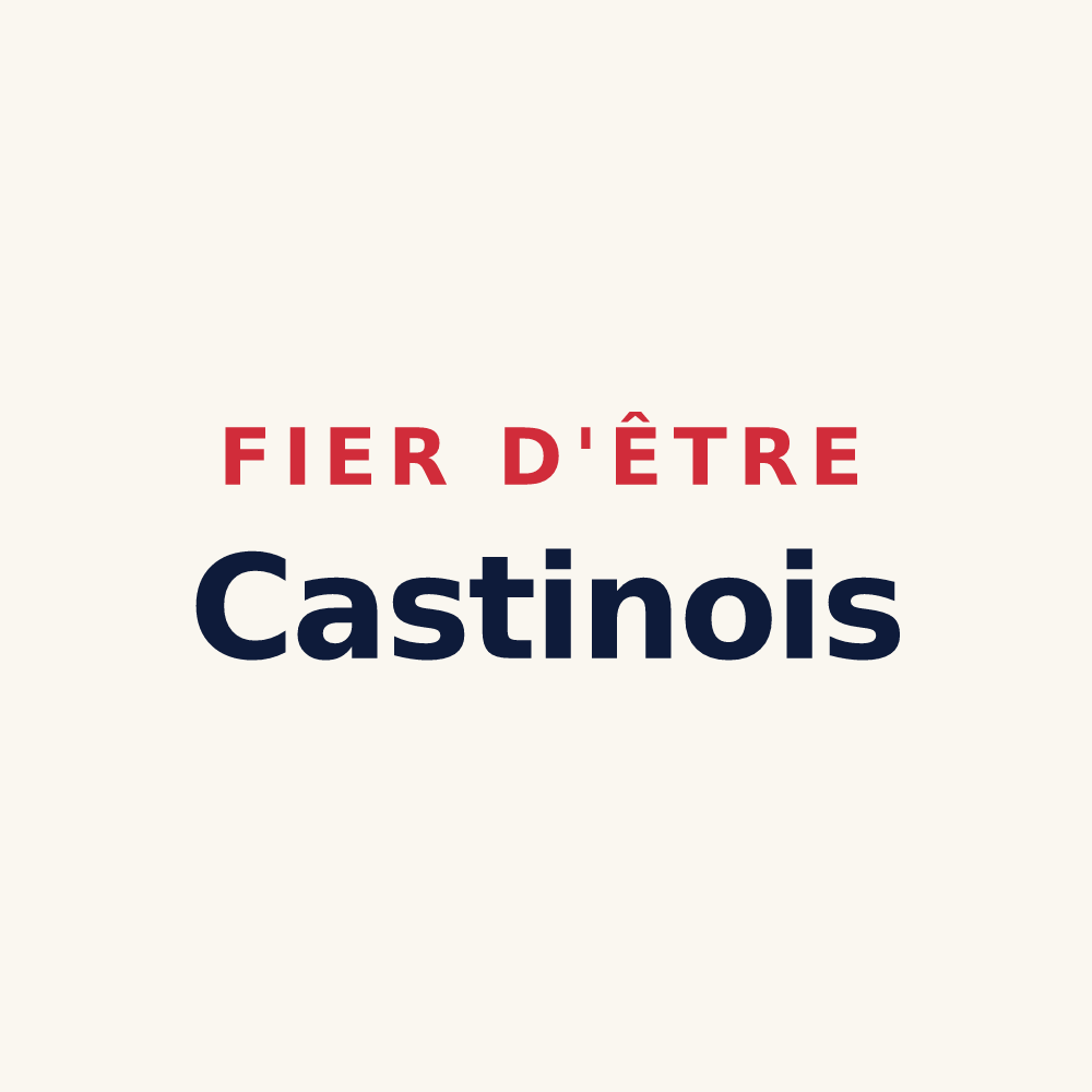 Tasse « Fier d'être Castinois » — design pour Castin