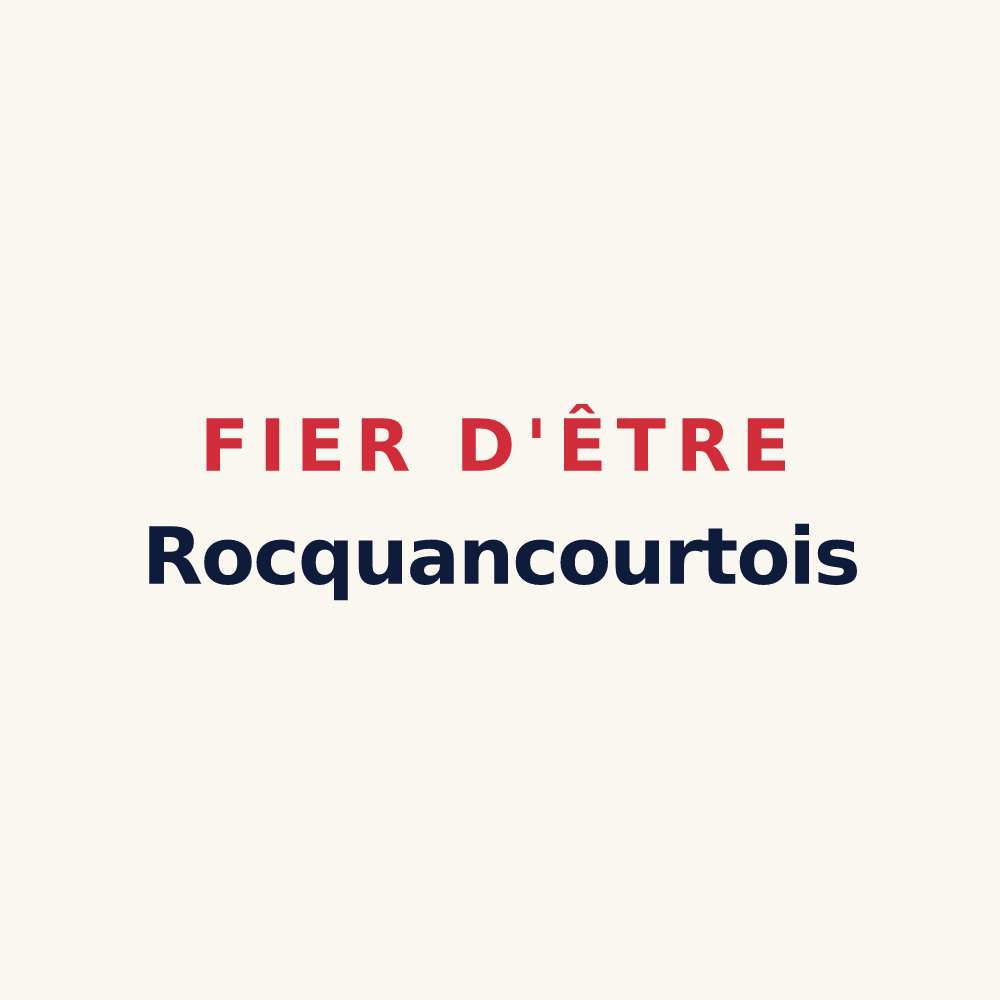 Tasse « Fier d'être Rocquancourtois » — design pour Castine-en-Plaine