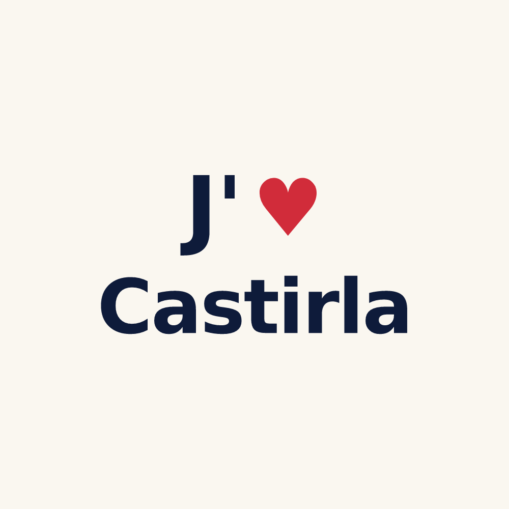 Tasse personnalisée Castirla — design J'aime Castirla