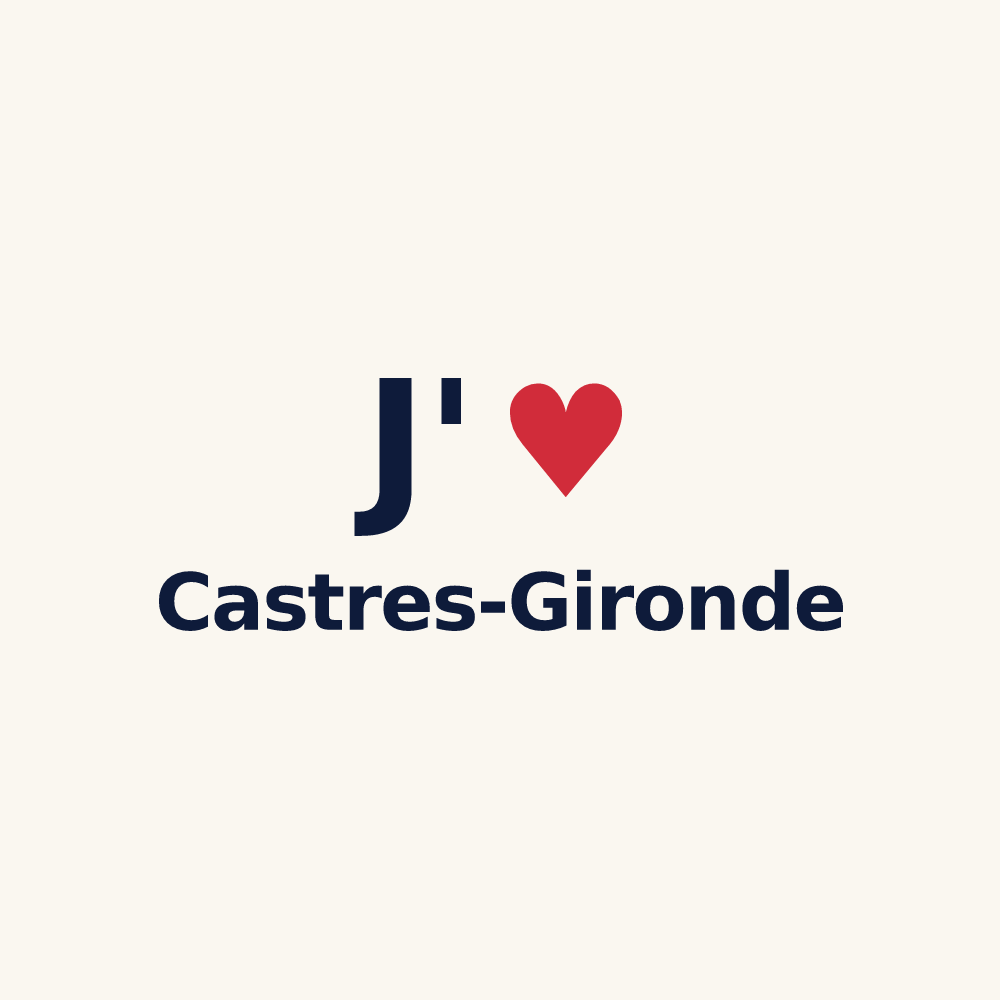 Tasse personnalisée Castres-Gironde — design J'aime Castres-Gironde