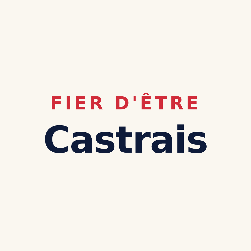 Tasse « Fier d'être Castrais » — design pour Castres