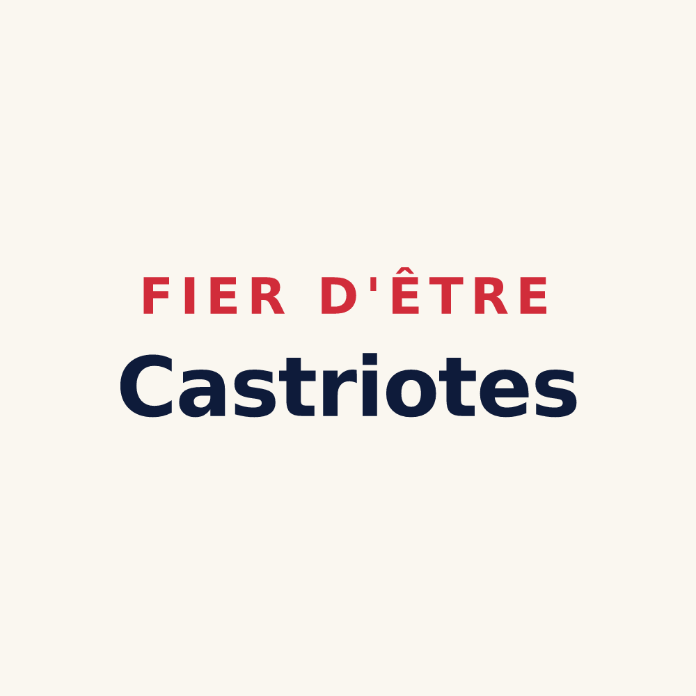 Tasse « Fier d'être Castriotes » — design pour Castries