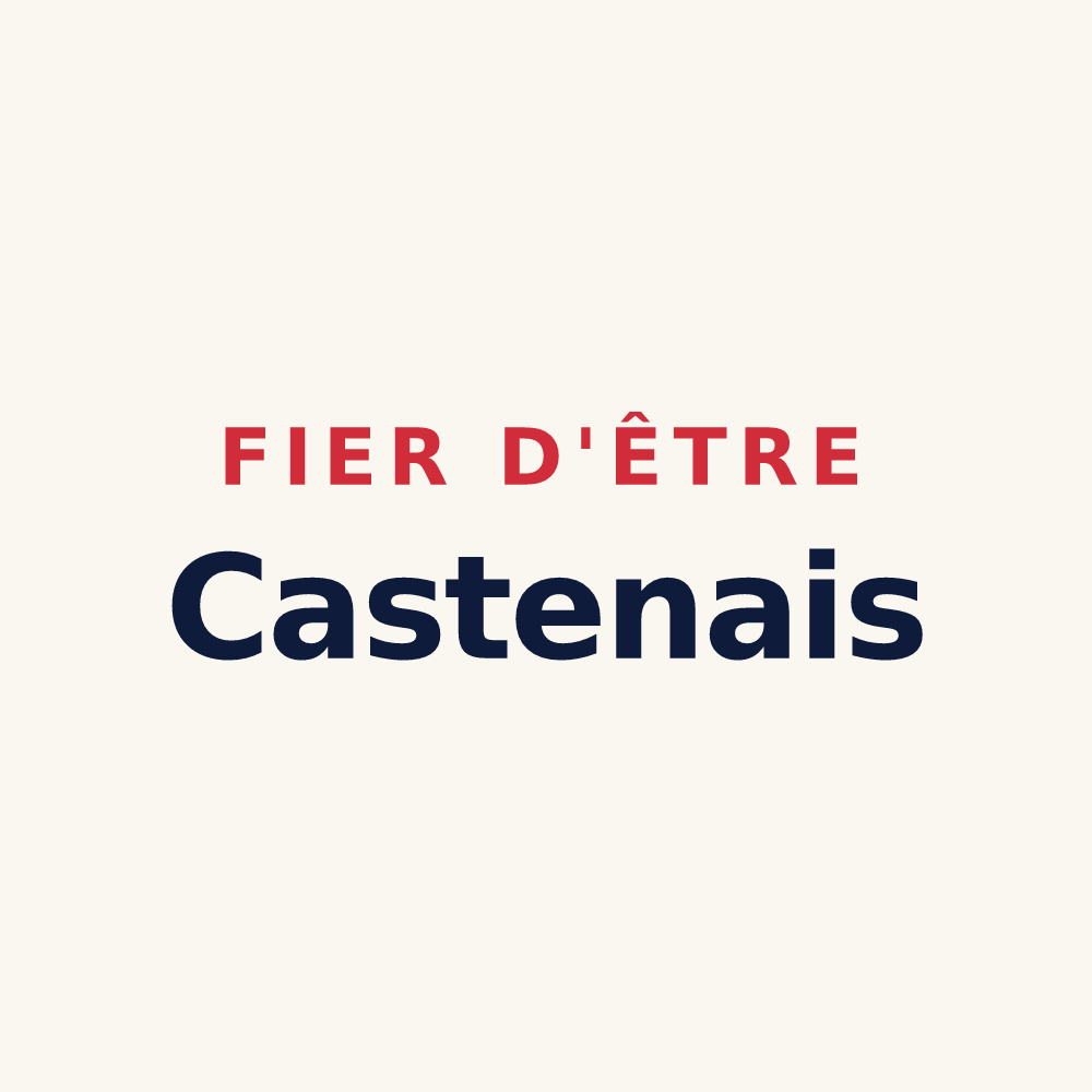Tasse « Fier d'être Castenais » — design pour Catenay
