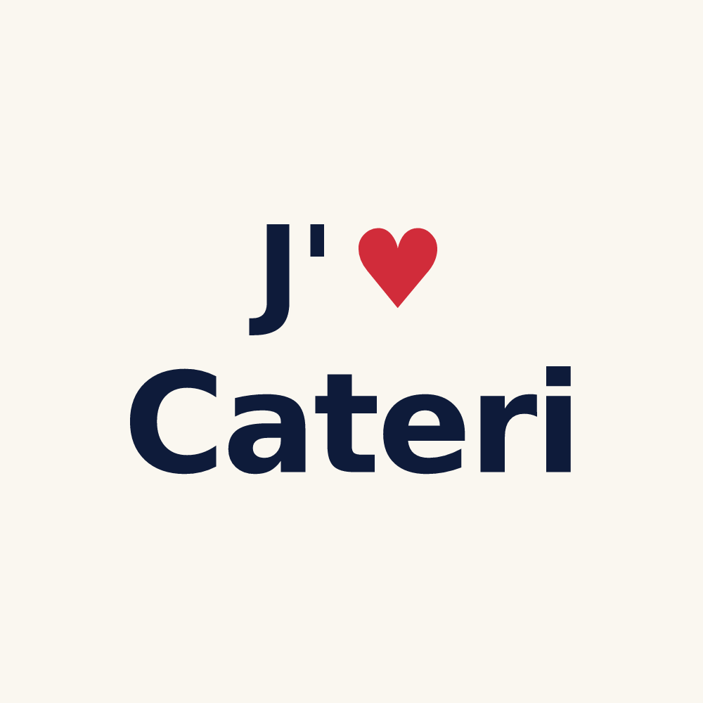 Tasse personnalisée Cateri — design J'aime Cateri