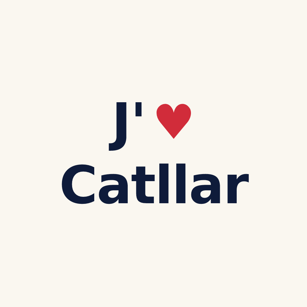 Tasse personnalisée Catllar — design J'aime Catllar